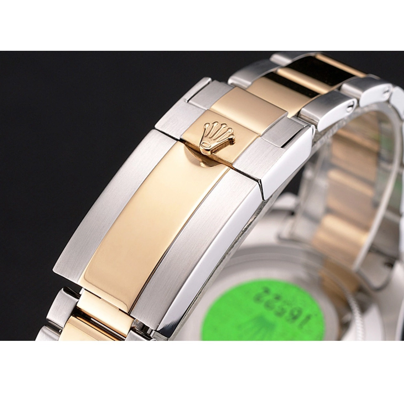 AAA Replica Watches Dial Tone Rolex White Two Bracelet Steel Yacht-Master Stainless Case Gold Bezel 0726